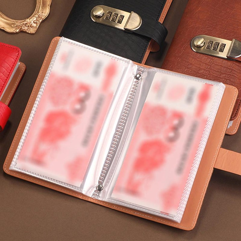 100 Envelope Challenge Binder with Password Lock, Savings Challenges Book with Envelopes,Portable Money Saving Challenge Binder Successfully Reach Your Savings Goals - Image 4